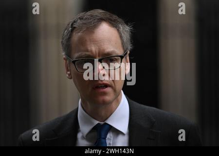 Downing Street, London, UK. 6th Feb, 2024. Michael Tomlinson MP, Minister of State for Countering Illegal Migration leaves 10 Downing Street after weekly Cabinet meeting. Credit: Malcolm Park/Alamy Stock Photo
