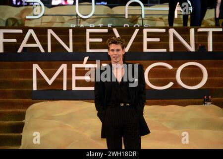 Mexico City, Mexico. 06th Feb, 2024. February 6, 2024, Mexico City, Mexico: Actor Austin Butler, attends the red carpet of the Fan Event for the film Dune: Part Two at Auditorio Nacional. on February 6, 2024 in Mexico City. (Photo by Carlos Tischler/ Eyepix/Sipa USA) Credit: Sipa USA/Alamy Live News Stock Photo