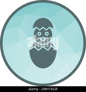 Hatched Egg icon vector image. Stock Vector