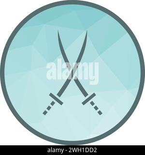 Katana icon vector image. Stock Vector
