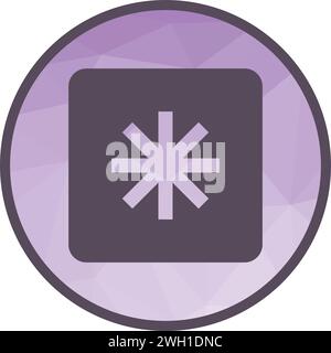 Keycap Asterisk icon vector image. Stock Vector