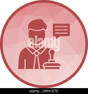 Legal Advisor icon vector image. Stock Vector