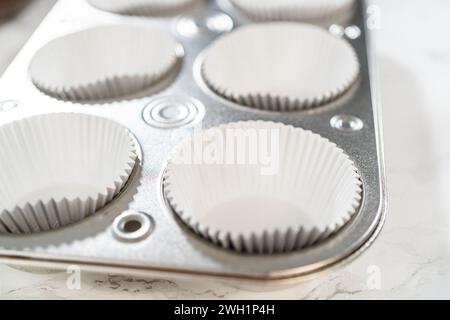 Creating Extravagant Cupcakes for Birthday Celebration Stock Photo