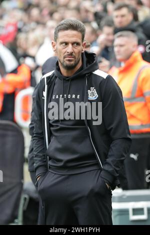 Jason Tindall of Newcastle - Newcastle United v Luton Town, Premier League, St James' Park, Newcastle upon Tyne, UK - 3rd February 2024 Editorial Use Only - DataCo restrictions apply Stock Photo