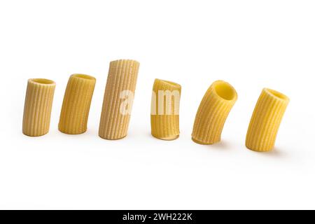 penne pasta isolated on white background Stock Photo