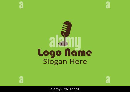 Podcast logo Stock Vector
