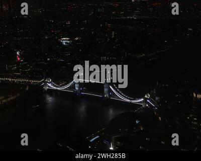 Toer bridge London England UK at night Stock Photo