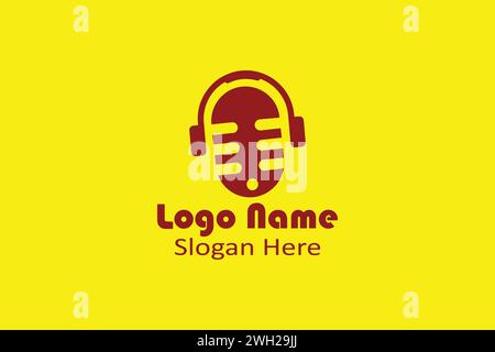 PODCAST LOGO Stock Vector
