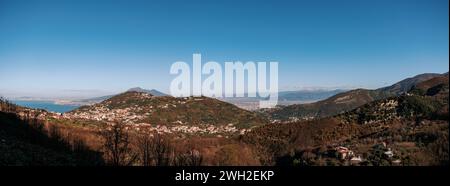 Exploring the south of Italy, travel to the Amalfi Coast region, amazing views and landscapes, wanderlust in Europe. Stock Photo