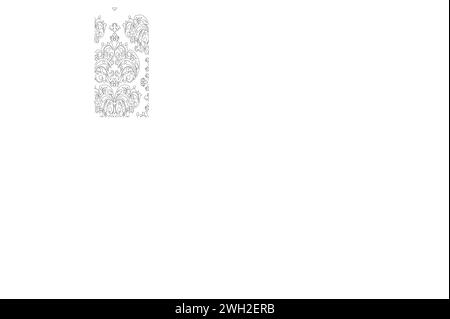 Vector damask vintage baroque ornament. Retro pattern antique style Seamless floral pattern. Royal wallpaper. Gothic background. Vector black and whit Stock Vector