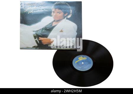 Michael Jackson Thriller vinyl record album LP cover isolated on white ...