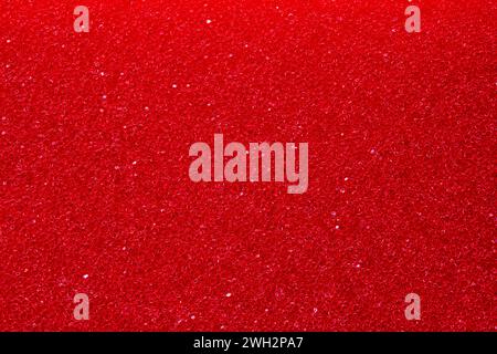 Close up of texture of red sponge as a background. Stock Photo