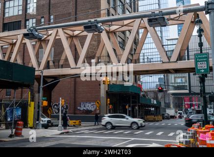 Congestion pricing scanners installed outside the Lincoln Tunnel in New York, seen on Thursday, February, 1, 2024. (© Richard B. Levine) Stock Photo