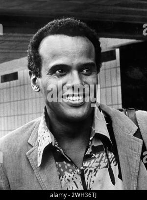 Harry Belafonte. Portrait of the American singer and actor, Harry Belafonte (b. Harold George Bellanfanti Jr.;1927-2023) in 1970 Stock Photo