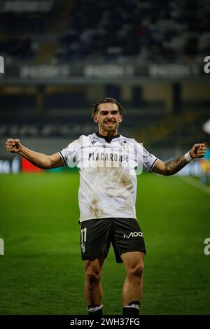 Jota Silva  during  Liga Portugal  23/24 game between Vitoria Sport Clube and CF Estrela Amadora at Estadio Dom Afonso Henriques, Guimaraes, Portugal. Stock Photo