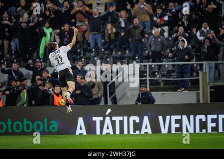 Jota Silva  during  Liga Portugal  23/24 game between Vitoria Sport Clube and CF Estrela Amadora at Estadio Dom Afonso Henriques, Guimaraes, Portugal. Stock Photo