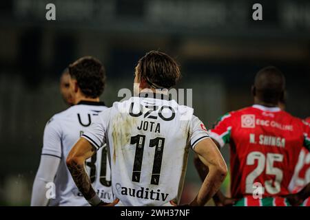 Jota Silva  during  Liga Portugal  23/24 game between Vitoria Sport Clube and CF Estrela Amadora at Estadio Dom Afonso Henriques, Guimaraes, Portugal. Stock Photo