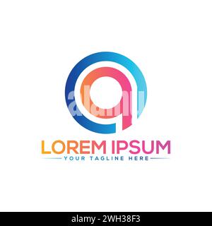 CA Letter Logo Design. Creative and Modern CA Logo Design. Stock Vector