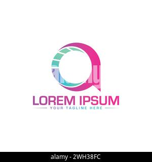 CA Letter Logo Design. Creative and Modern CA Logo Design. Stock Vector