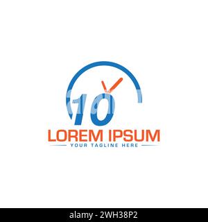 Car Logo Design. Speed Meter Logo Design. Unique and Modern Logo Design. Stock Vector