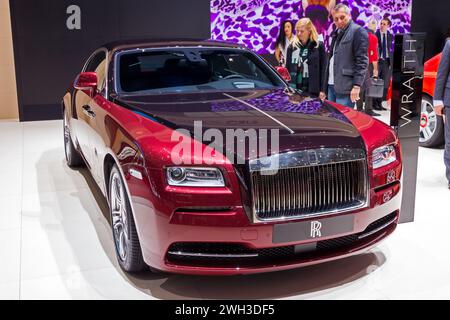 Rolls Royce Wraith luxury car at the Geneva International Motor Show. Switzerland - March 4, 2015. Stock Photo