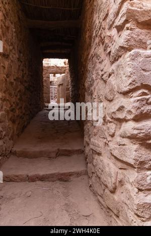 Middle East, Saudi Arabia, Medina, Al-Ula. Covered alleyway in old town Al-Ula. Stock Photo