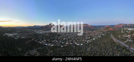 Scenic nature of Sedona, Arizona and the natural rock formations. Stock Photo