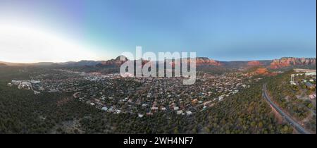 Scenic nature of Sedona, Arizona and the natural rock formations. Stock Photo