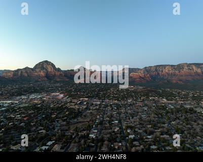 Scenic nature of Sedona, Arizona and the natural rock formations. Stock Photo