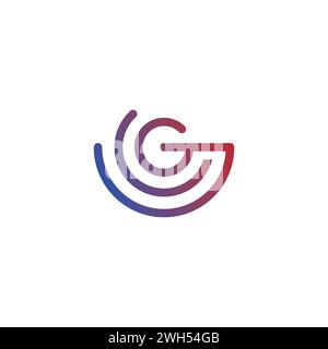G Signal Logo Vector. Letter G Icon Stock Vector