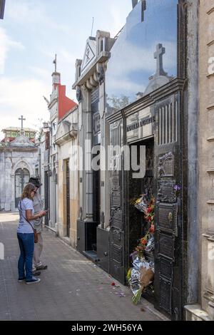 Tomb of Eva Peron Recoleta, Buenos Aires, Argentina, Monday, November 13, 2023. Photo: David Rowland / One-Image.com Stock Photo