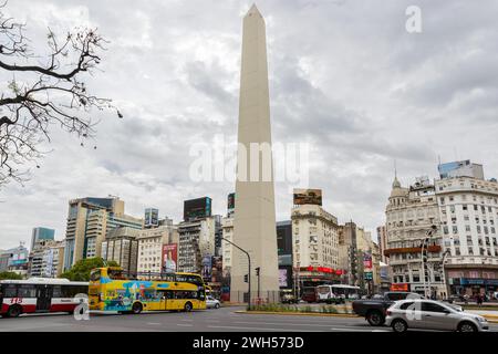 Obelisk of Buenos Aires, Argentina, Monday, November 13, 2023. Photo: David Rowland / One-Image.com Stock Photo