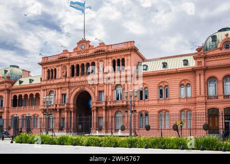 Casa Rosada, Presidential Palace, Plaza de Mayo, Buenos Aires, Argentina, Monday, November 13, 2023. Photo: David Rowland / One-Image.com Stock Photo