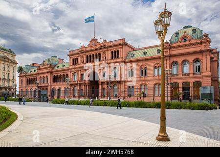 Casa Rosada, Presidential Palace, Plaza de Mayo, Buenos Aires, Argentina, Monday, November 13, 2023. Photo: David Rowland / One-Image.com Stock Photo