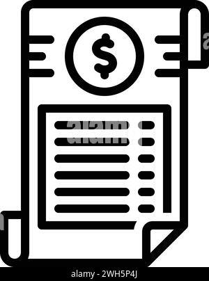 Icon for invoice,waybill Stock Vector