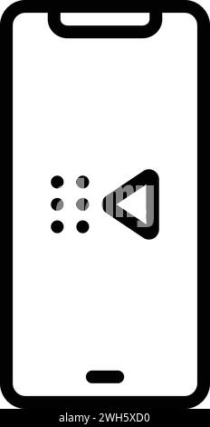 Icon for prev,reply Stock Vector