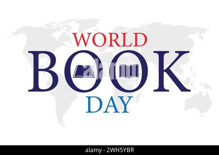 World Book Day Vector Illustration. Suitable for greeting card, poster and banner. Stock Vector