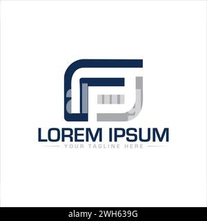 FJ Logo Design. Stock Vector