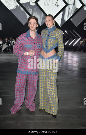 Timur Bartel und Carolin Niemczyk bei der Kilian Kerner Fashion Show in Berlin 07.02.2024 *** Timur Bartel and Carolin Niemczyk at the Kilian Kerner Fashion Show in Berlin 07 02 2024 Stock Photo