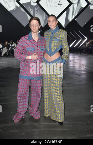 Timur Bartel und Carolin Niemczyk bei der Kilian Kerner Fashion Show in Berlin 07.02.2024 *** Timur Bartel and Carolin Niemczyk at the Kilian Kerner Fashion Show in Berlin 07 02 2024 Stock Photo