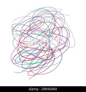 Random Hand Drawn Scribble Doodle symbols Vector Random Hand drawn doodles icon Stock Vector