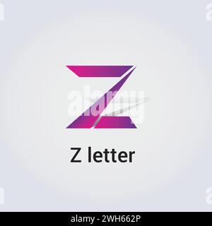 Z Letter Icon Design Single Isolated Logo Design Brand Corporate Identity Various Colors Editable Template Vector Monogram Emblem Illustration Brand Stock Vector