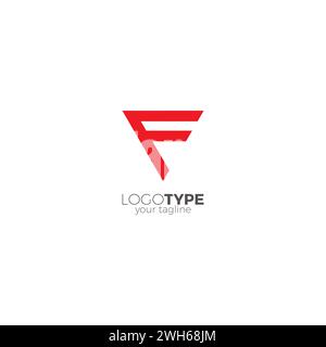 F Triangle Logo. letter f icon vector Stock Vector