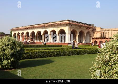 Historical monuments of india , Diwan-i-aam Monument in Delhi, (Red fort) Stock Photo