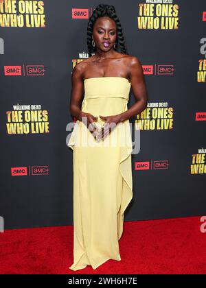 HOLLYWOOD, LOS ANGELES, CALIFORNIA, USA - FEBRUARY 07: Danai Gurira arrives at the Los Angeles Premiere Of AMC+'s 'The Walking Dead: The Ones Who Live' Season 1 held at the Linwood Dunn Theater at the Pickford Center for Motion Picture Study on February 7, 2024 in Hollywood, Los Angeles, California, United States. (Photo by Xavier Collin/Image Press Agency) Stock Photo