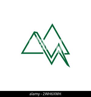 Mountain line icon. linear style sign for mobile concept and web design. Outline vector icon. Symbol, logo illustration. Vector graphic Vector Stock Vector
