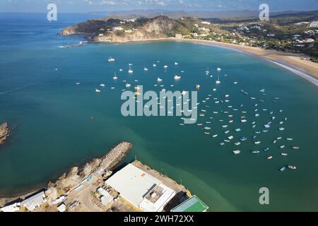 Travel theme in Nicaragua aerial drone view. Central america tourism Stock Photo