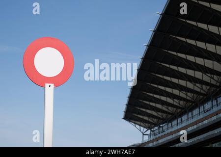 Ascot, Berkshire, UK. 3rd May, 2023.  The Winners Post at Ascot Racecourse. Credit: Maureen McLean/Alamy Stock Photo