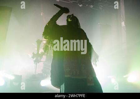 Attila Csihar of Mayhem performing at Fuzz Live Music Club, Athens / Greece, May 2022 Stock Photo