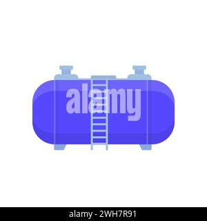 gas tank, industrial cylinder isolated on white Stock Vector